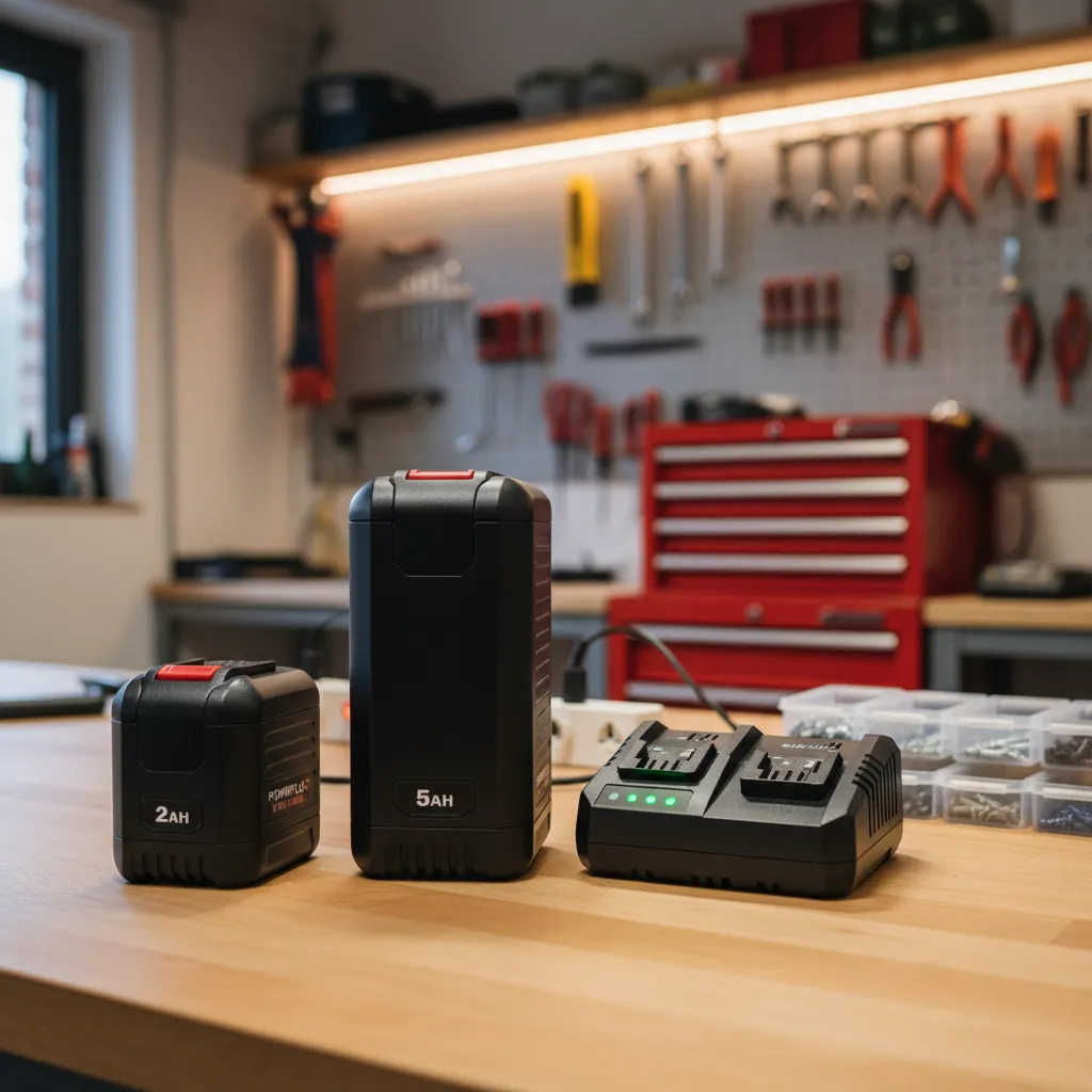 Batterie al litio 18 V di diversa capacità: la scelta influisce su autonomia e peso