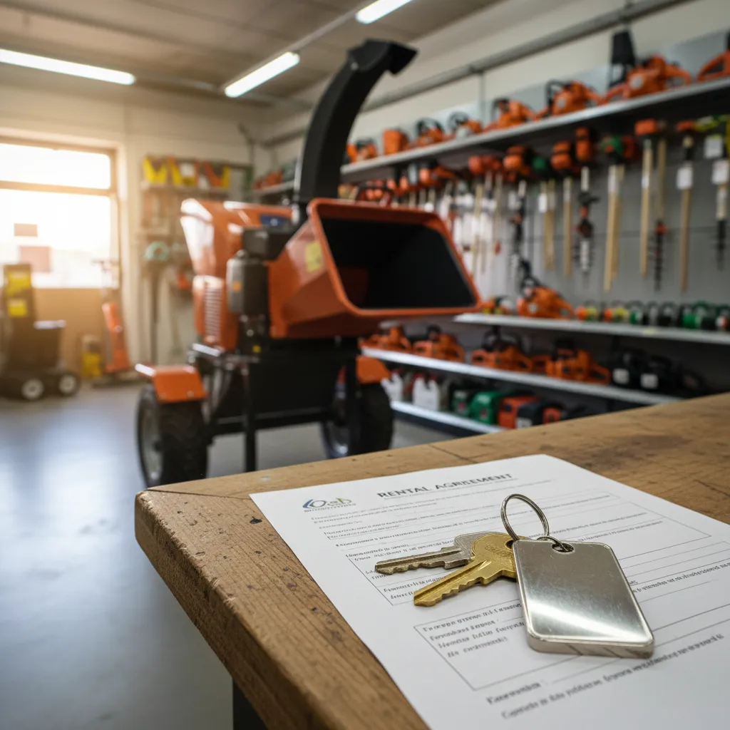 Il contratto di noleggio e le procedure di ritiro presso un centro attrezzature
