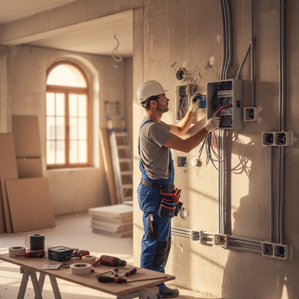 Il rifacimento dell'impianto elettrico è una delle voci più importanti nella ristrutturazione di un appartamento