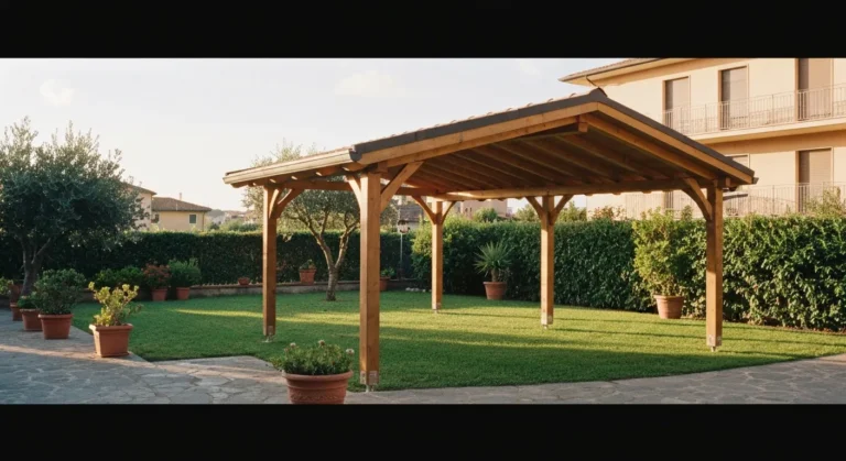 Come costruire una tettoia in legno fai da te