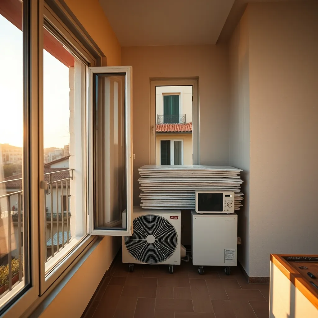 Intervento di efficientamento energetico con infissi in PVC triplo vetro e pompa di calore