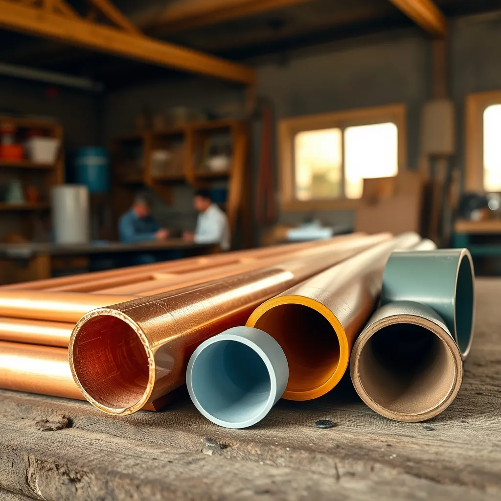 Confronto tra i diversi materiali per tubazioni: rame, multistrato, polipropilene e PVC