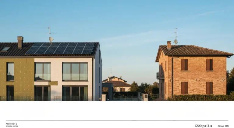 Casa a risparmio energetico vs casa tradizionale