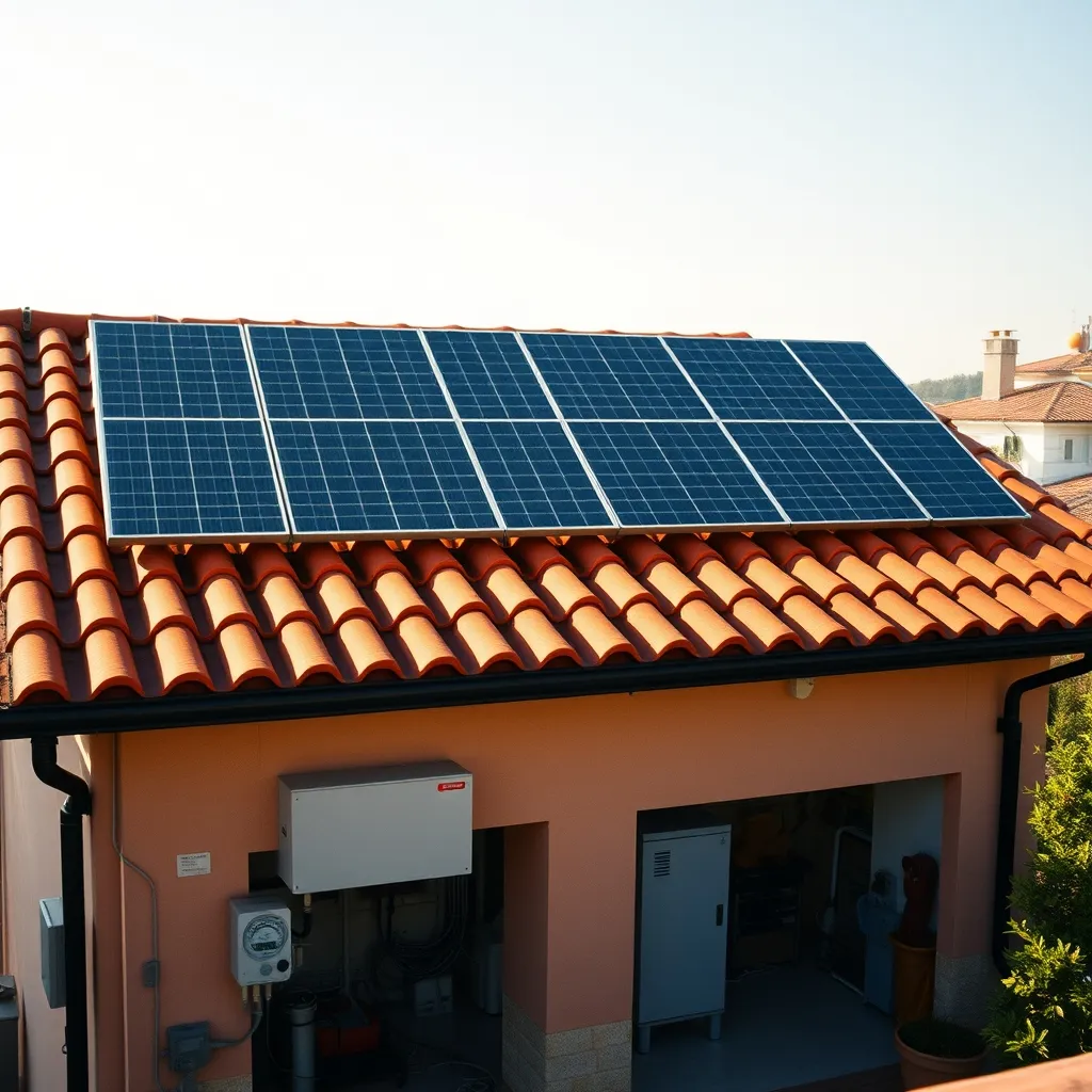 Impianto fotovoltaico con accumulo su tetto di una villetta: verso l'autosufficienza energetica
