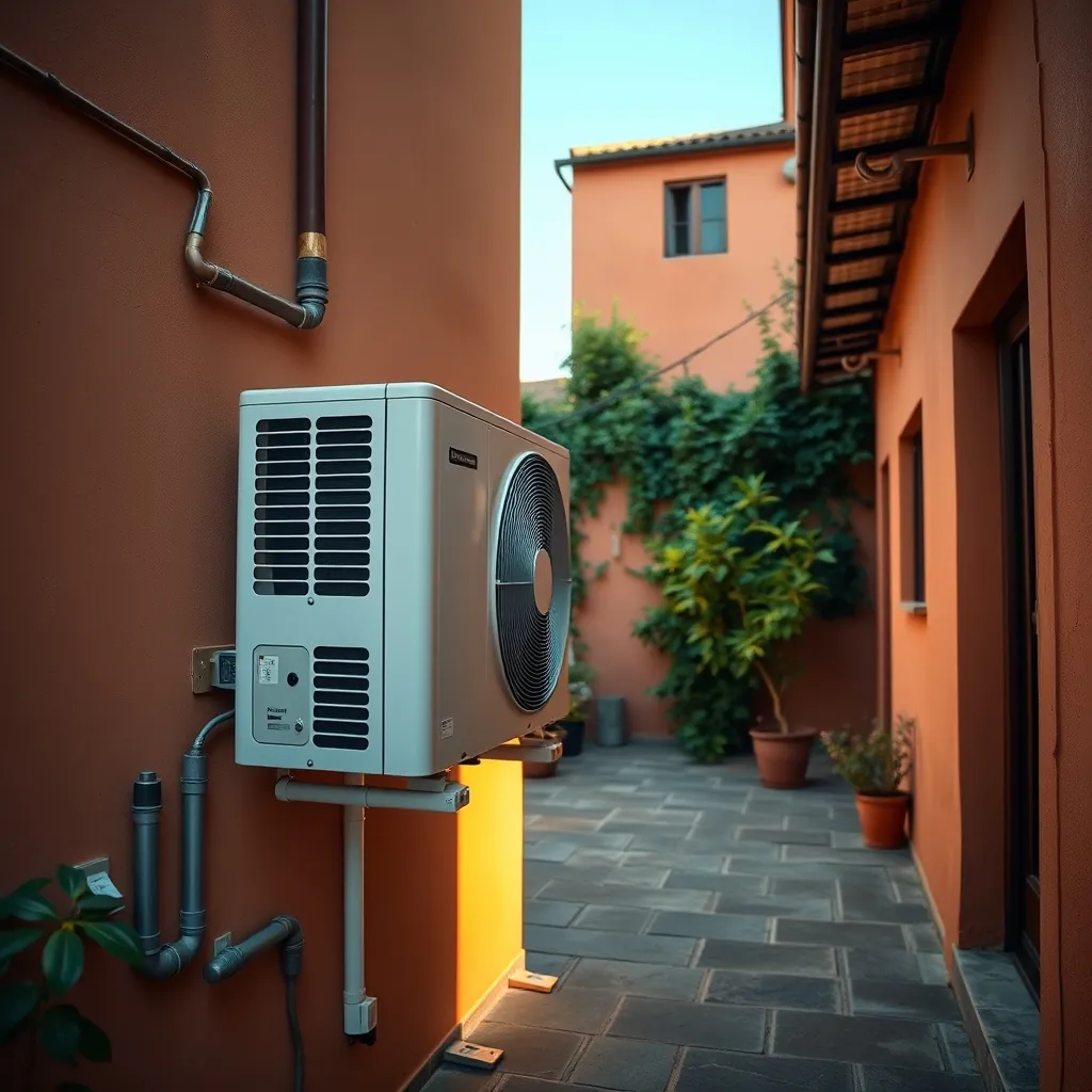 Una pompa di calore ad alta efficienza installata in una casa di Bologna: un investimento che si ripaga in pochi anni