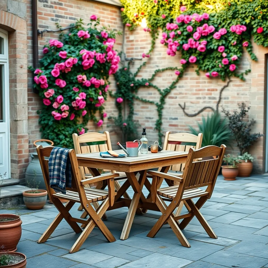 Set di arredi da giardino in legno, tra gli articoli più richiesti nella categoria fai da te