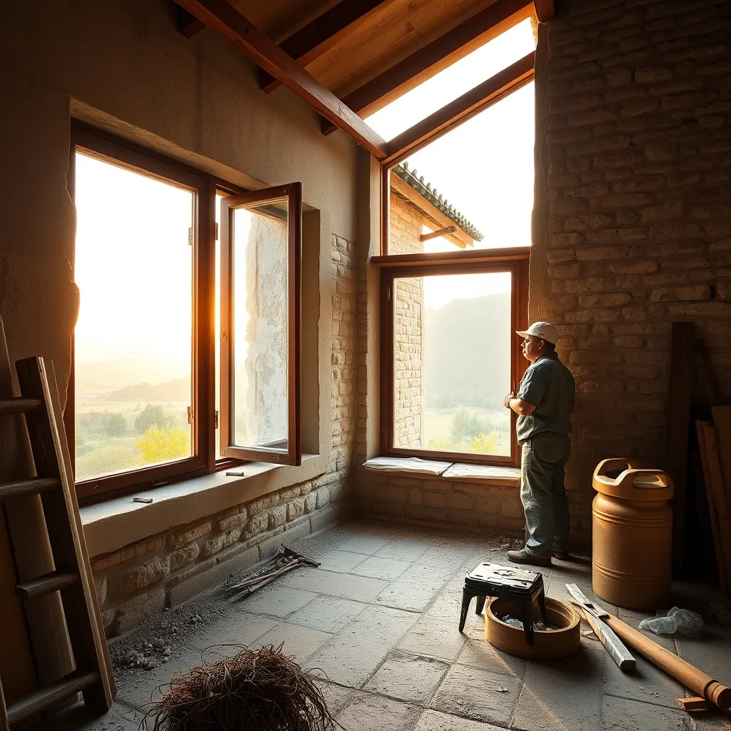 Installazione di nuovi infissi a doppio vetro per migliorare l'efficienza energetica della seconda casa