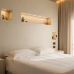 10 idee di pareti particolari dietro la testata in cartongesso per la camera da letto