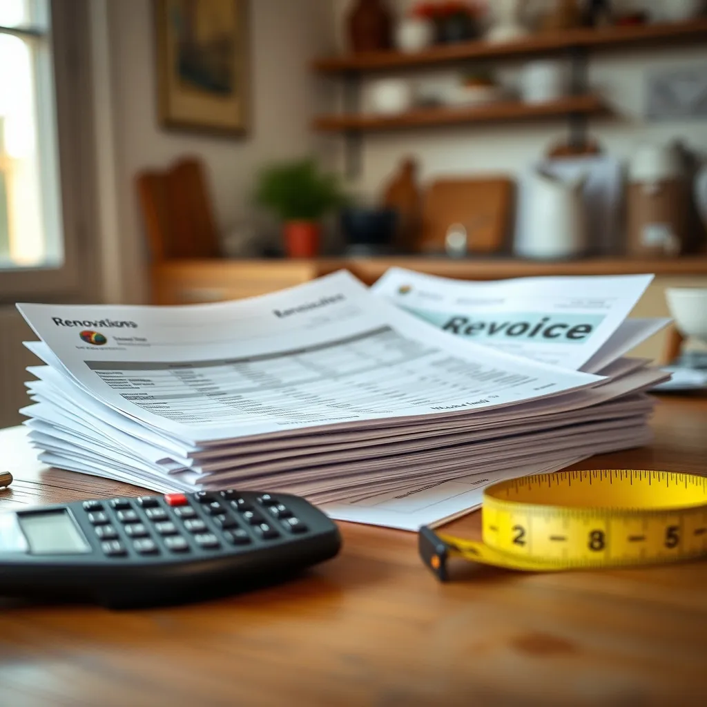 Preventivi e documenti per la pianificazione del budget di ristrutturazione