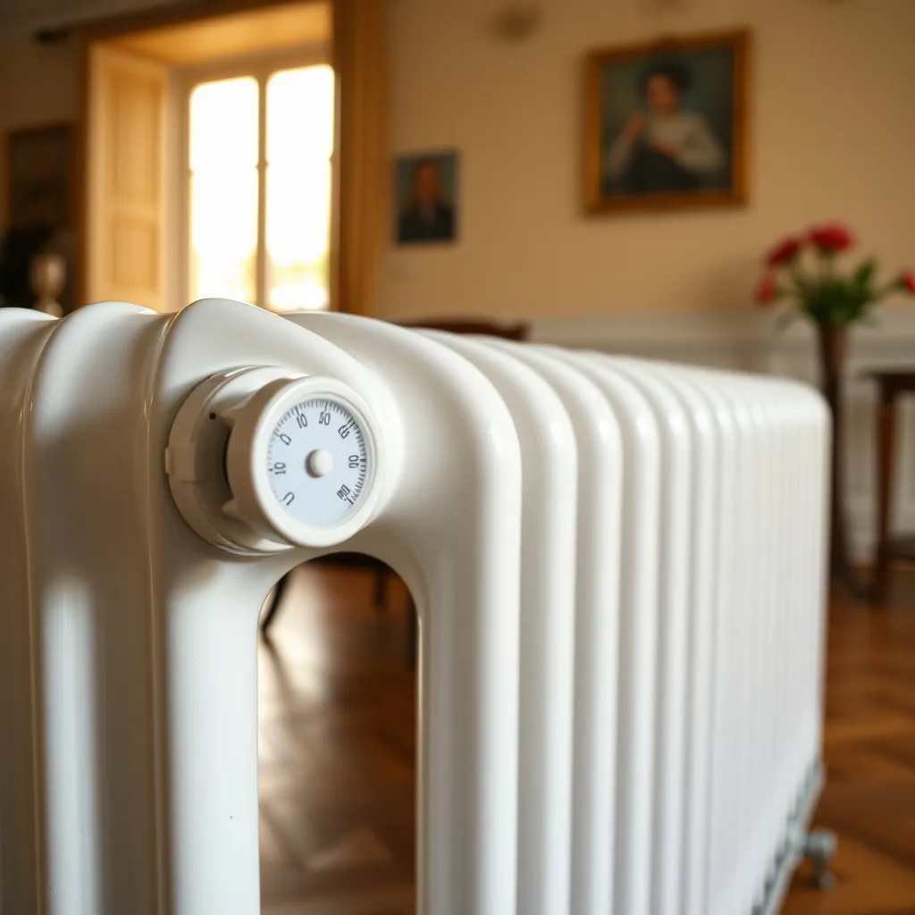 Valvola termostatica su un termosifone: regola il flusso stanza per stanza