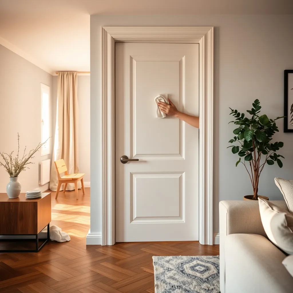 La pulizia regolare con panno morbido preserva la finitura delle porte Tor nel tempo