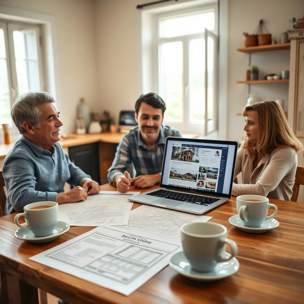 Famiglia che consulta la documentazione per il contributo regionale prima casa FVG