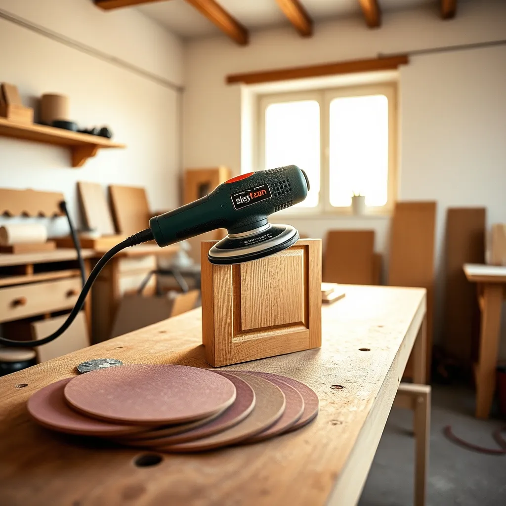 Levigatrice rotorbitale con dischi abrasivi di diverse grane: lo strumento più versatile per la finitura del legno